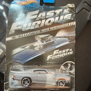 Hot Wheels Fast & Furious Gray Die-Cast Car
